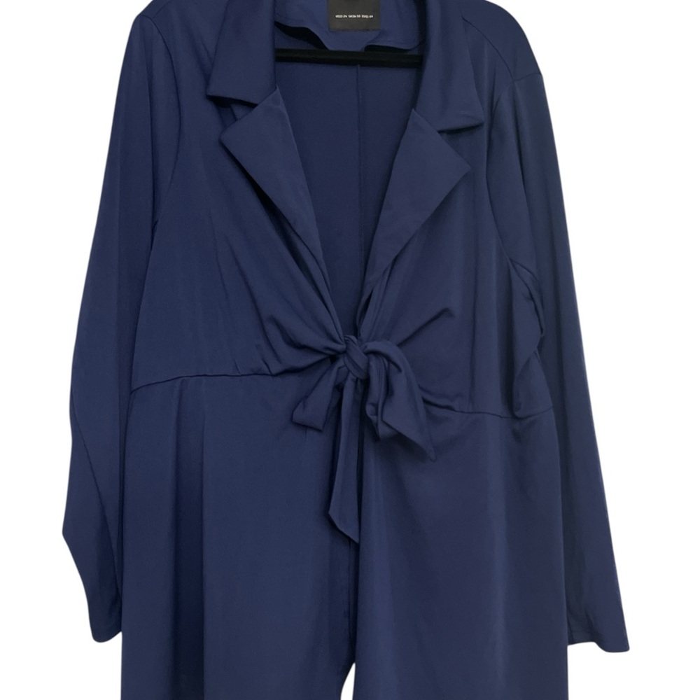 BloomChic Deep Blue Open Front Jacket